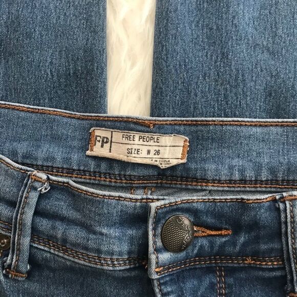 Free People Midrise skinny stretch jeans size 27 - Picture 5 of 6